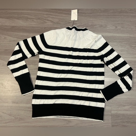 A NEW DAY CREW NECK PULLOVER SWEATER BLACK/WHITE medium - Picture 10 of 10